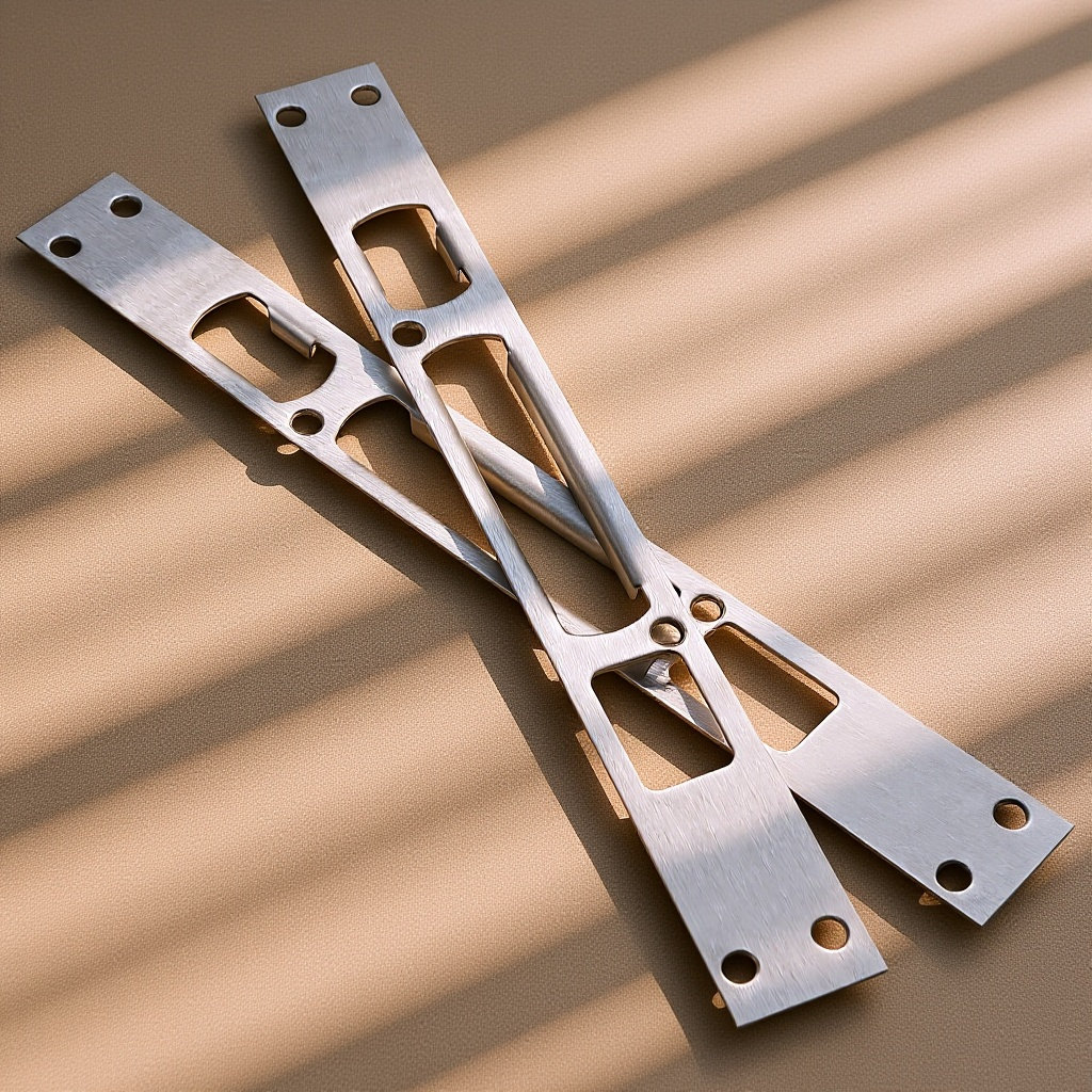 Door Reinforcer Kit - 2Pcs Door Strike Plates Strong Stainless