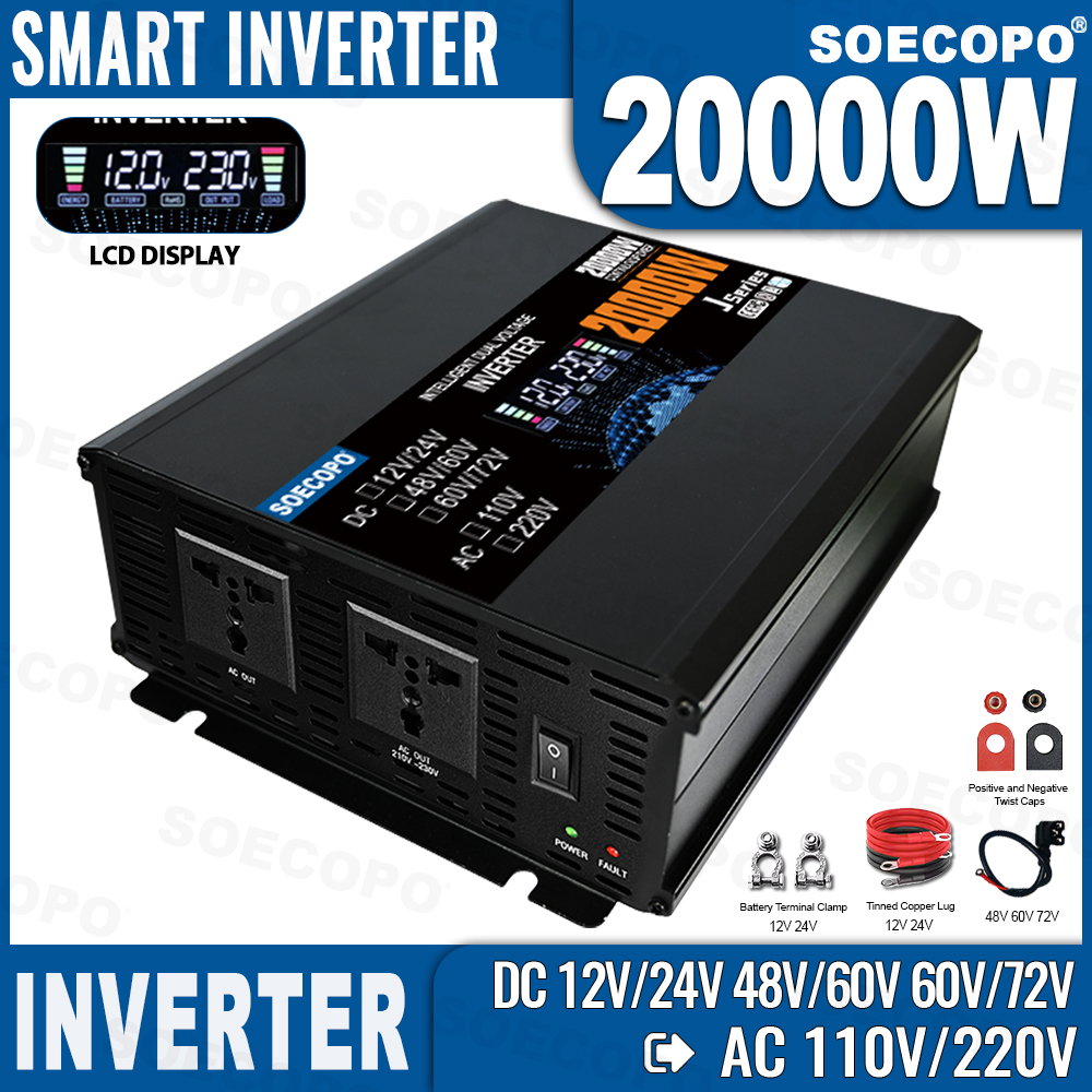 Home Security Technology - SOECOPO 20000W Peak Smart Power Inverter