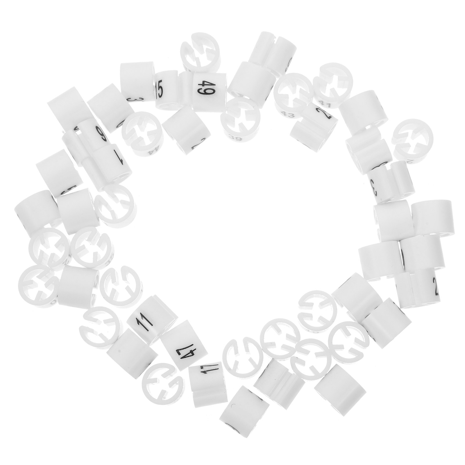 Home Security Number - 50Pcs Clothes Hanger Size Markers Numbered