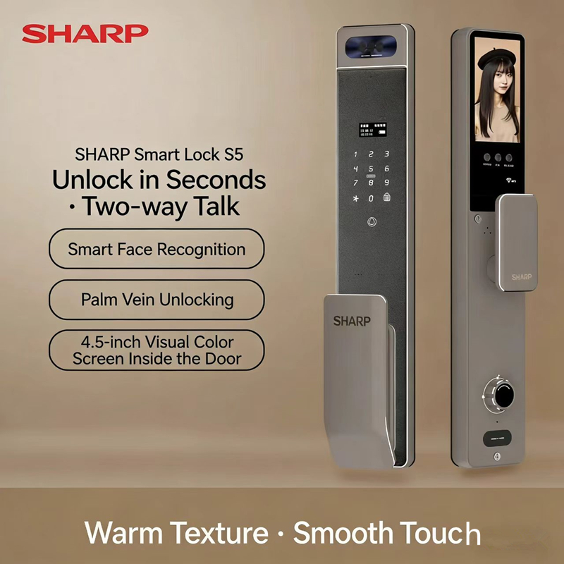 Home Security Locks For Doors - Sharp S5-FV Fully Automatic Smart Lock
