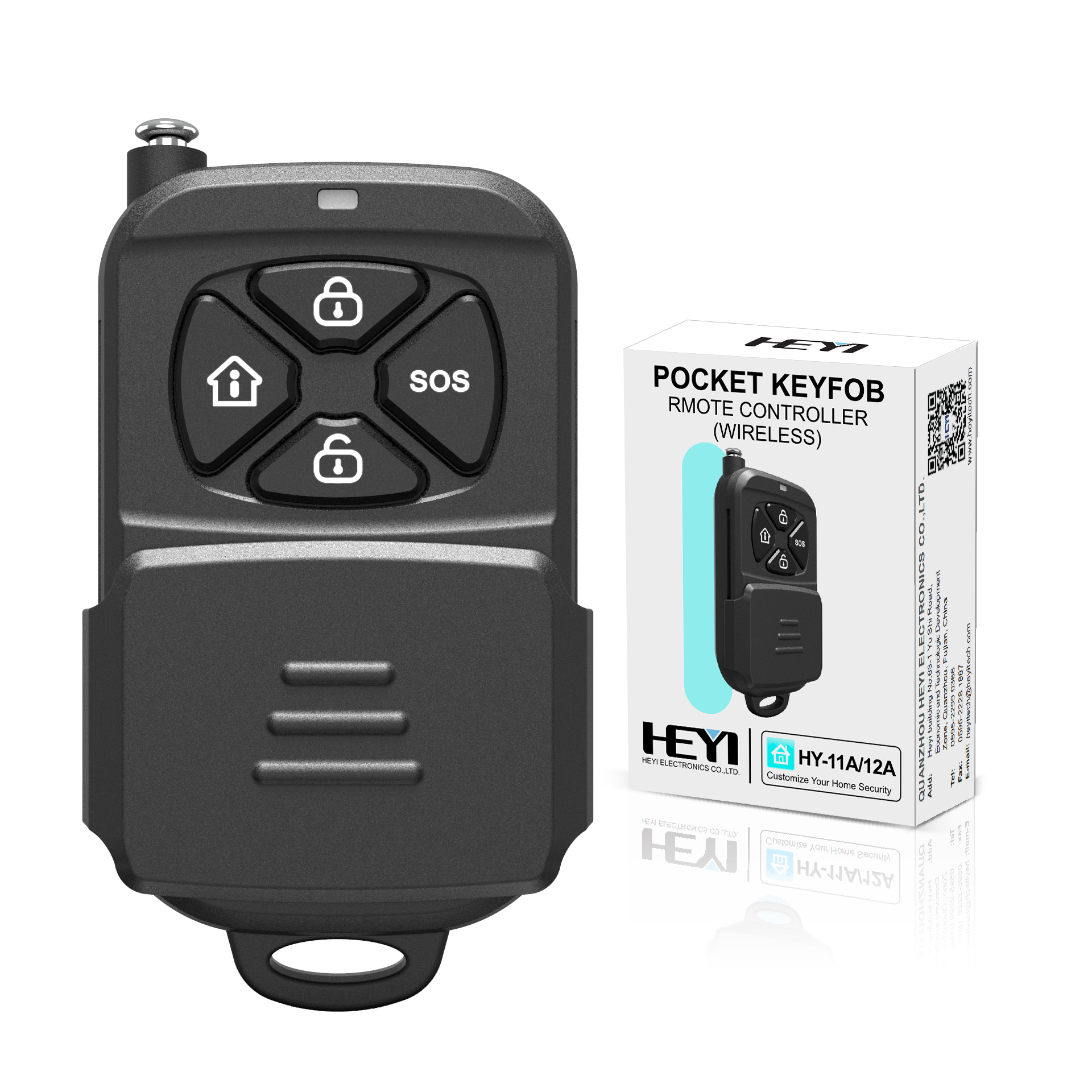 Home Security Key Fob - Popular Hot sell 433Mhz New Design