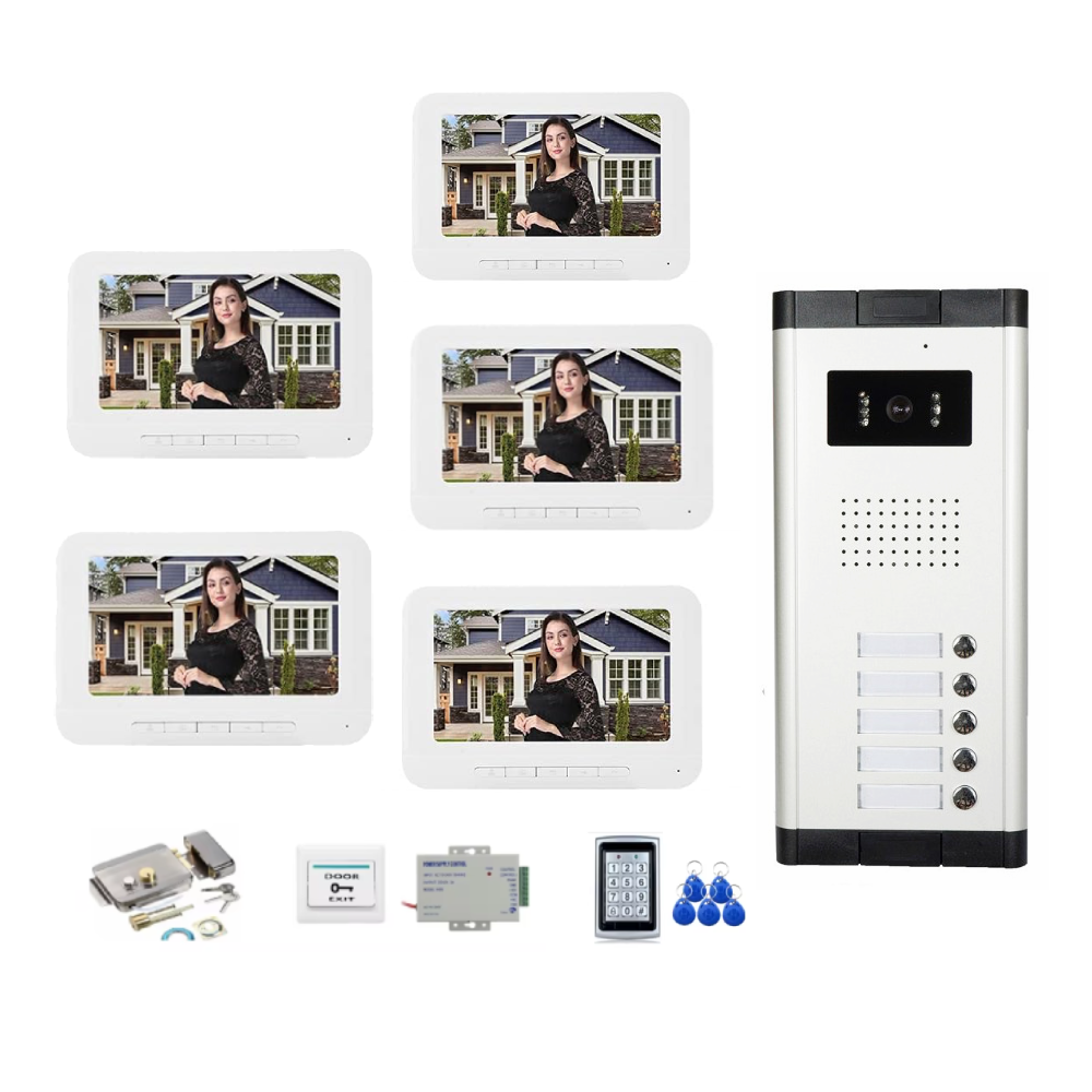 Home Security Units - 2 to 6 Units Building Doorbell
