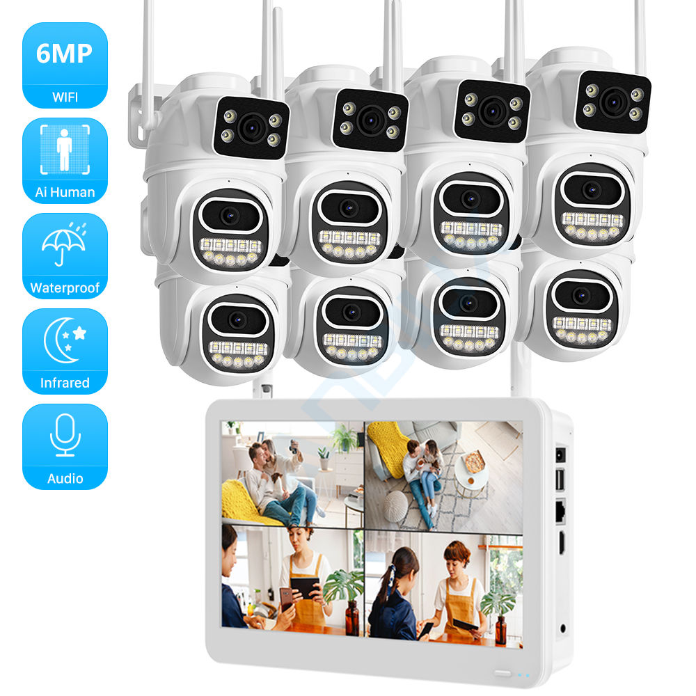 Home Security Camera System - Wireless CCTV System WiFi Camera Kit