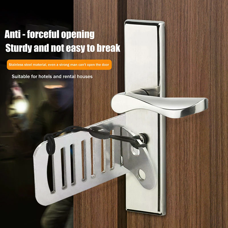 Home Security Locks For Doors - Portable Door Travel Home Lock Security