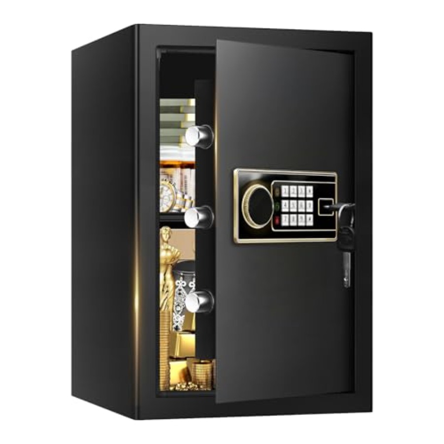 Home Security Safe - 3.4 Cuft Large Fireproof Safe Box