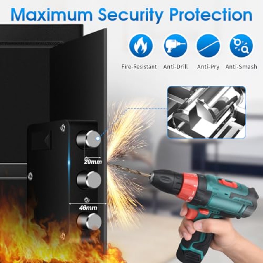 2.2 Cu Ft Fireproof Home Safe  - đánh giá và giá Home Security Safe
