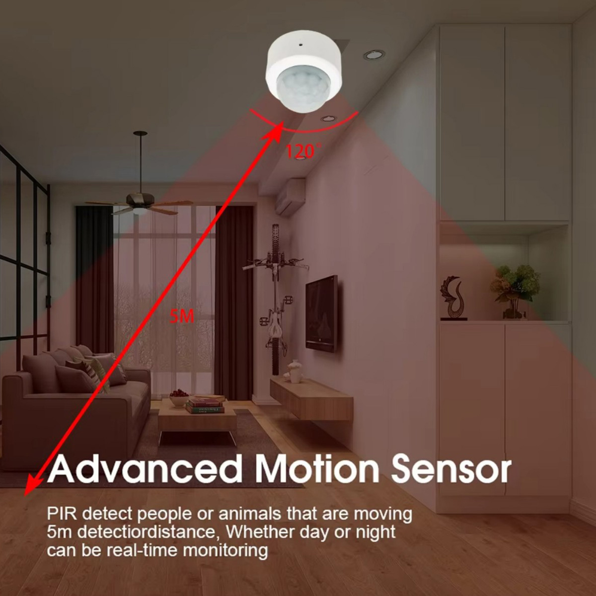 Zigbee PIR Motion Sensor Human - đánh giá và giá Home Security Technology