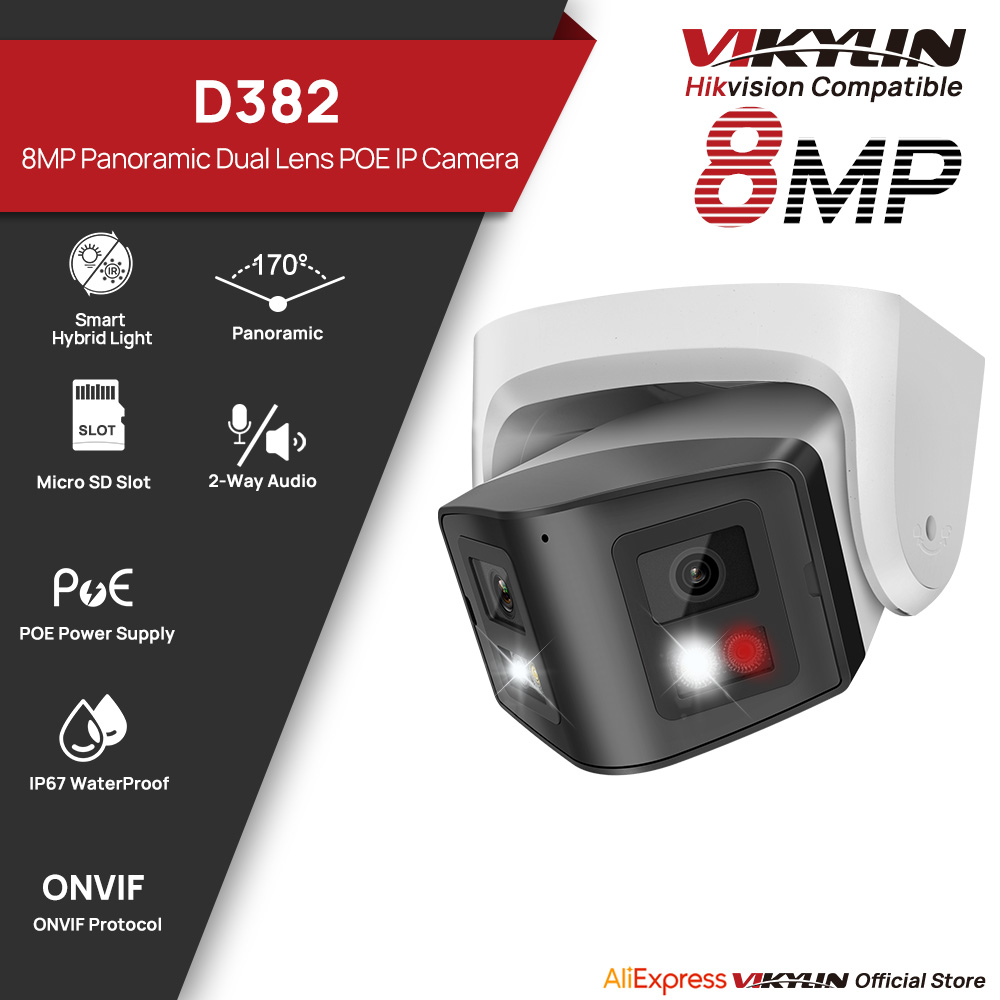Vikylin 8MP Panoramic Dual Lig - đánh giá và giá Home Security System Hikvision