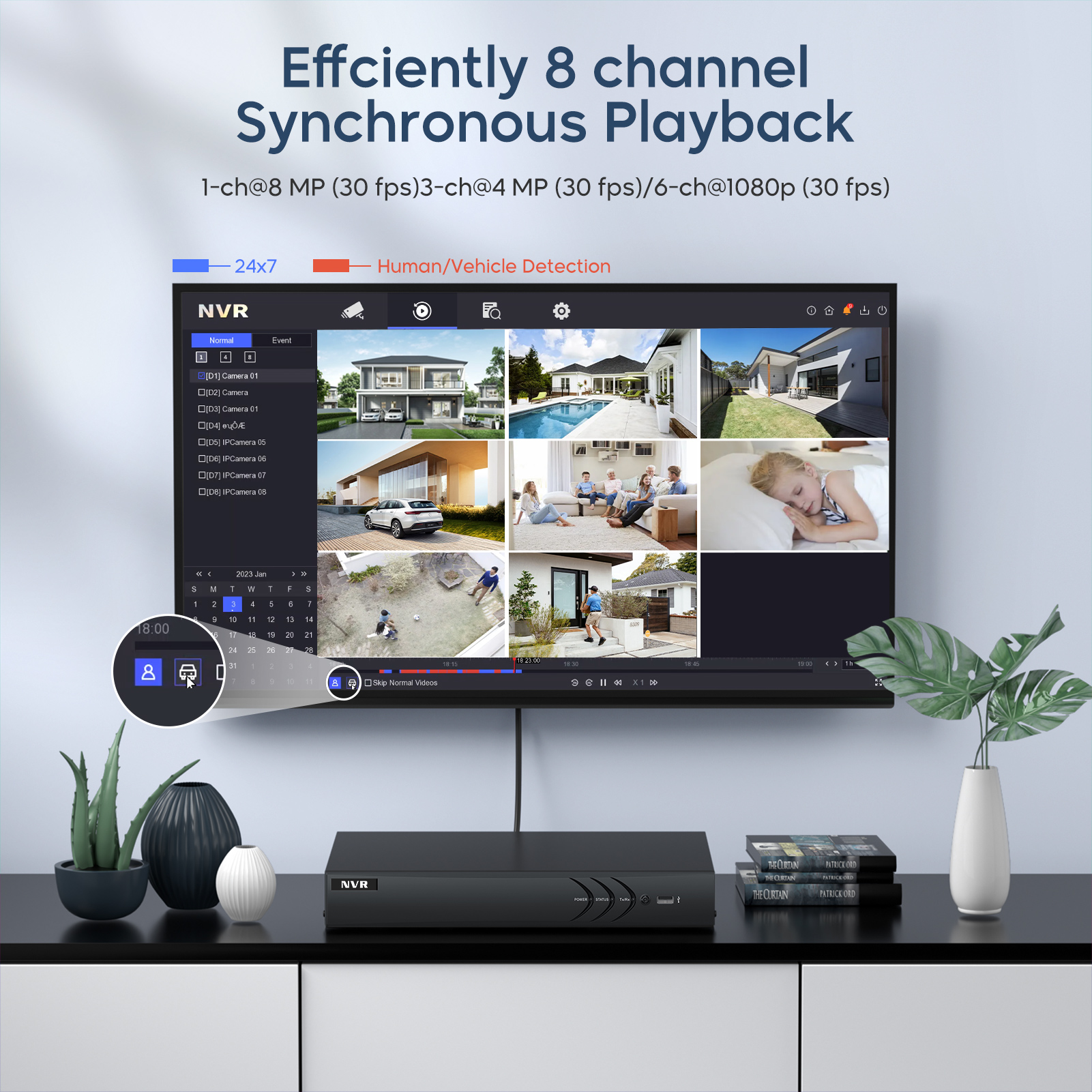 8CH Network Video Recorder for - đánh giá và giá Home Security System Hikvision