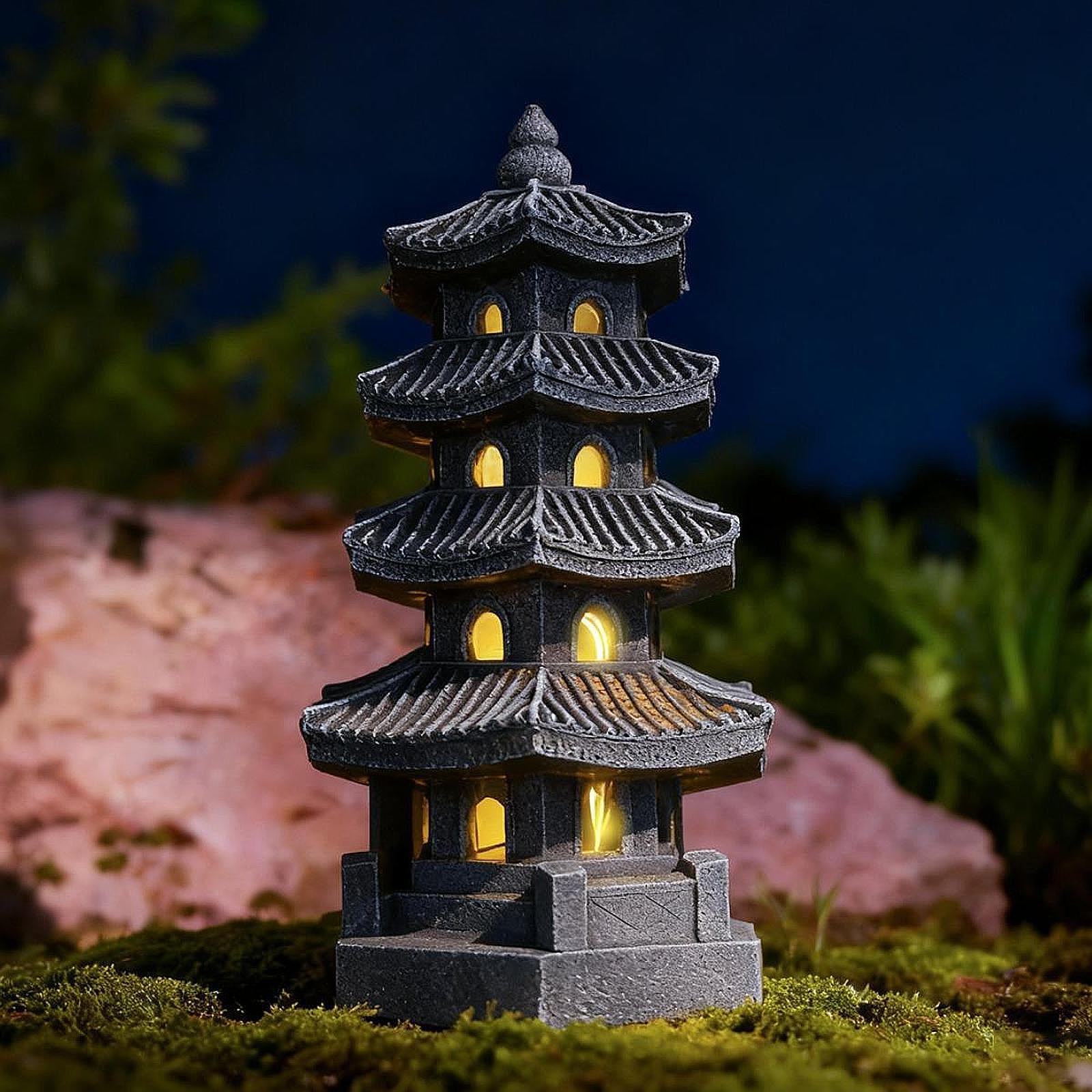 Solar Pagoda Lantern Garden St - đánh giá và giá Home Security Yard Sign