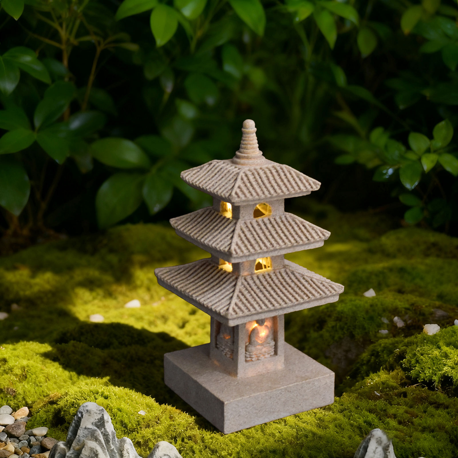 Solar Pagoda Lantern Garden St - đánh giá và giá Home Security Yard Sign