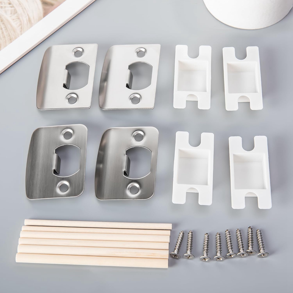 4 Pack Door Latch Strike Plate - đánh giá và giá Door Reinforcer Kit