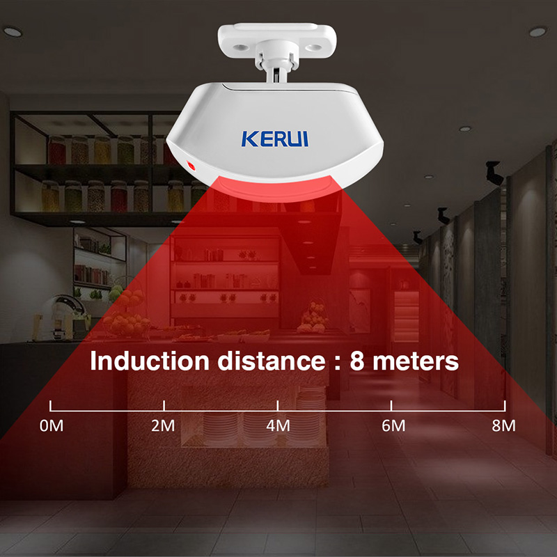KERUI Wireless Curtain Infrare - đánh giá và giá Sim Gsm Alarm