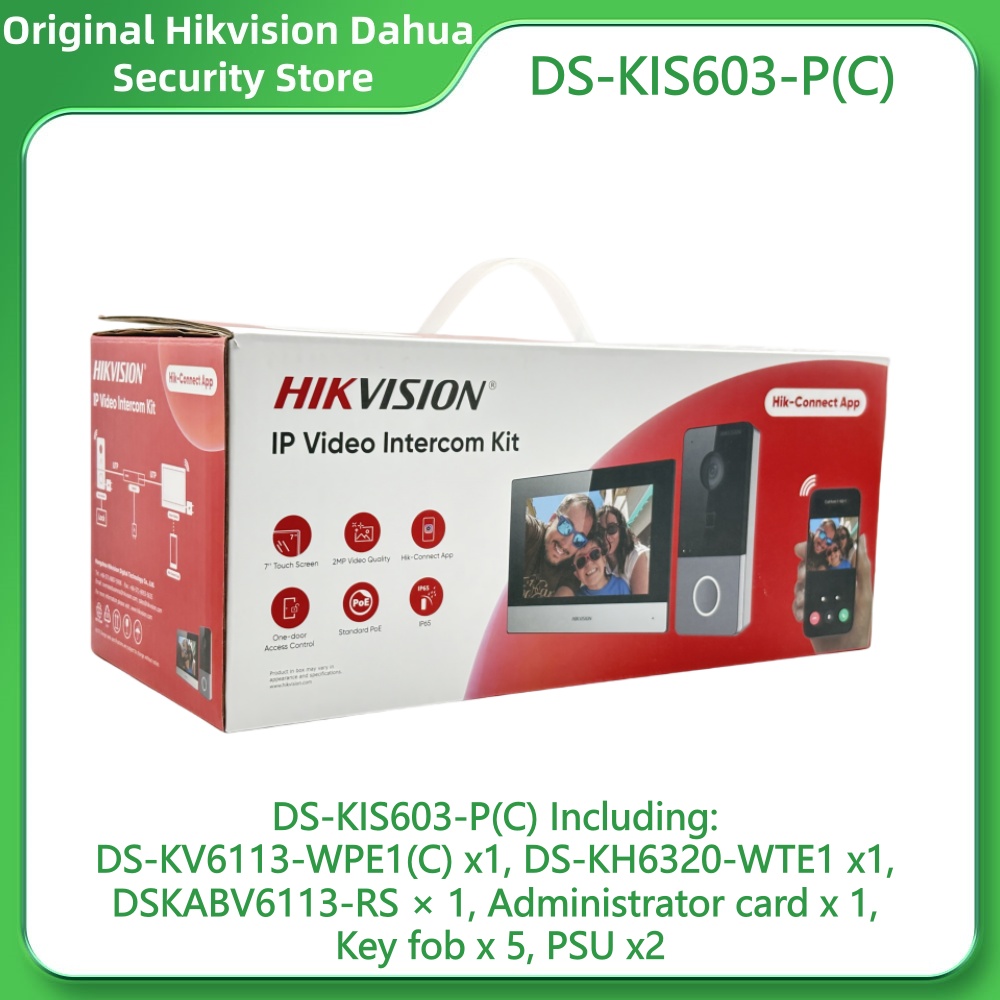 Hikvision DS-KIS603-P(C) Video - đánh giá và giá Home Security System Hikvision