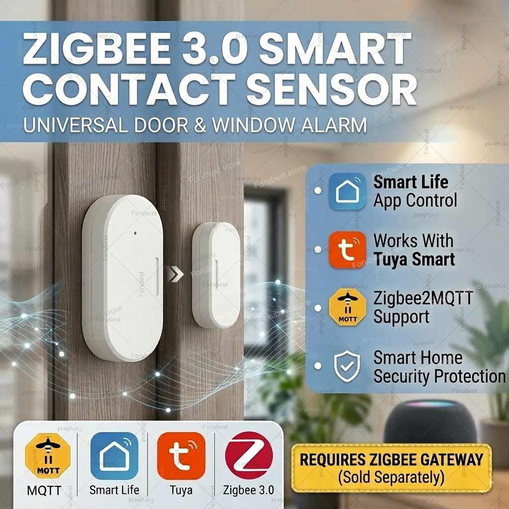 Tuya Zigbee Door Window Sensor - đánh giá và giá Home Security Technology