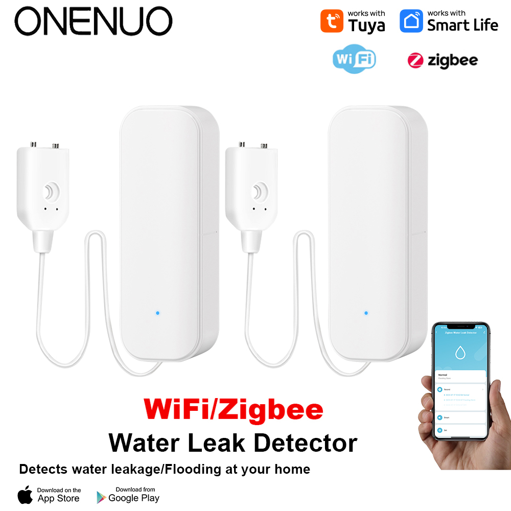 WiFi/Zigbee Water Sensor Tuya  - đánh giá và giá Home Security Technology