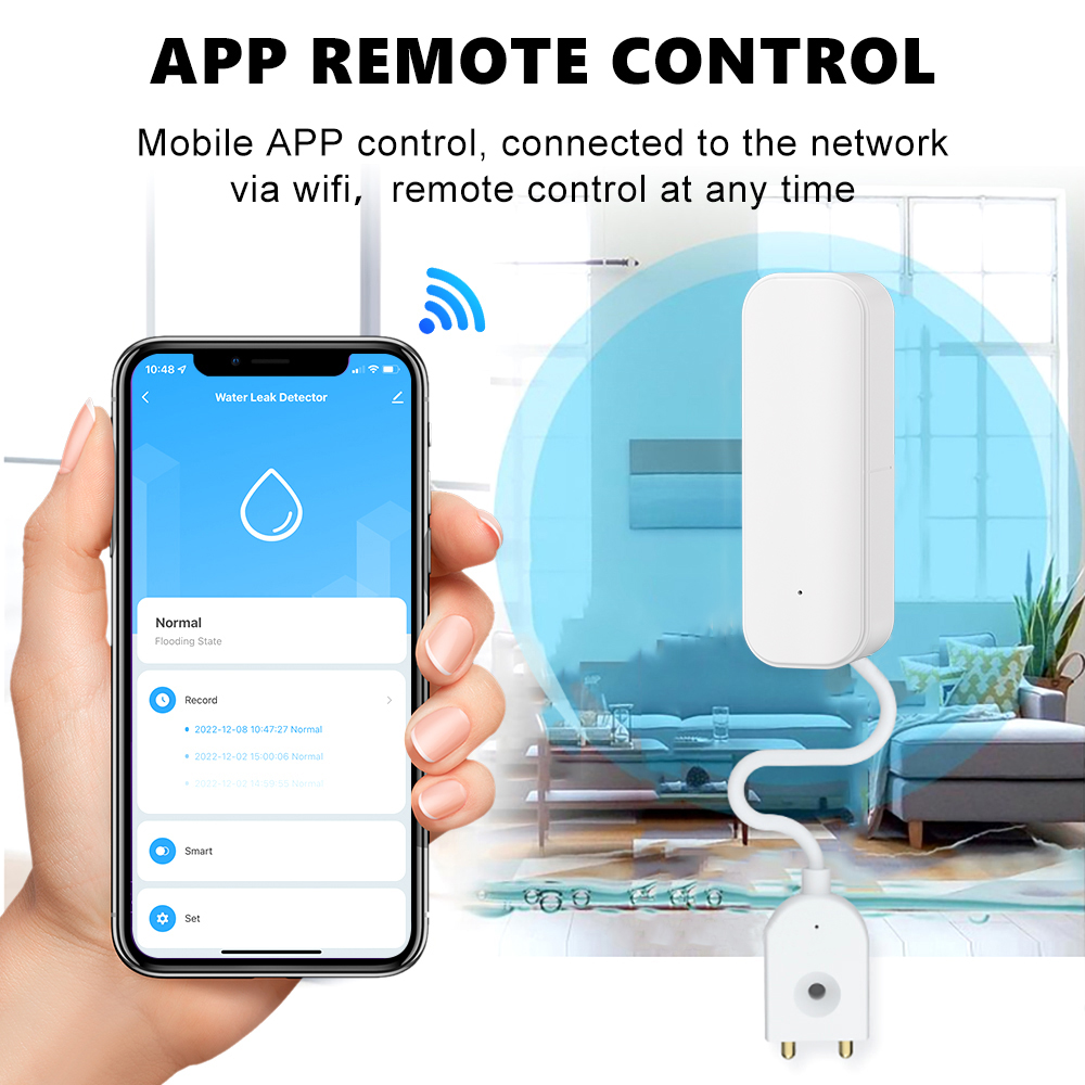 WiFi/Zigbee Water Sensor Tuya  - đánh giá và giá Home Security Technology