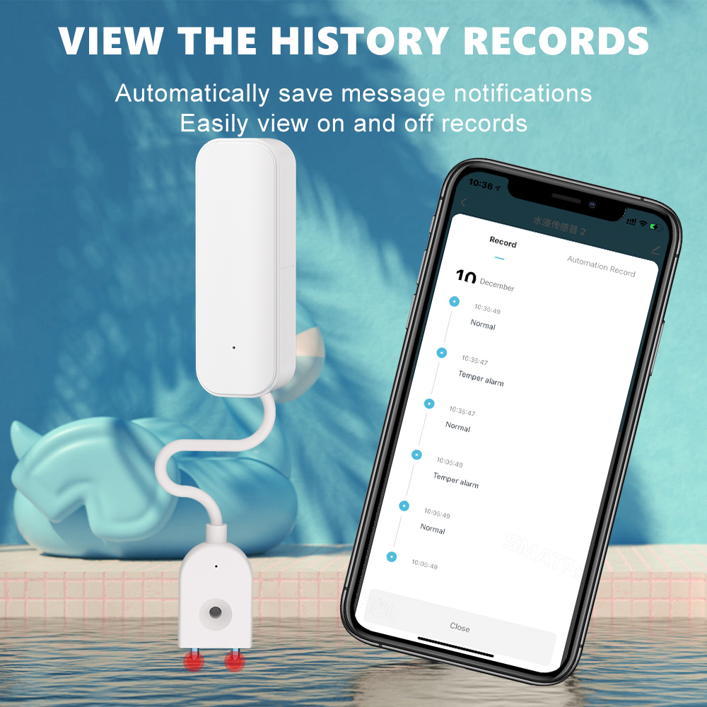 WiFi/Zigbee Water Sensor Tuya  - đánh giá và giá Home Security Technology