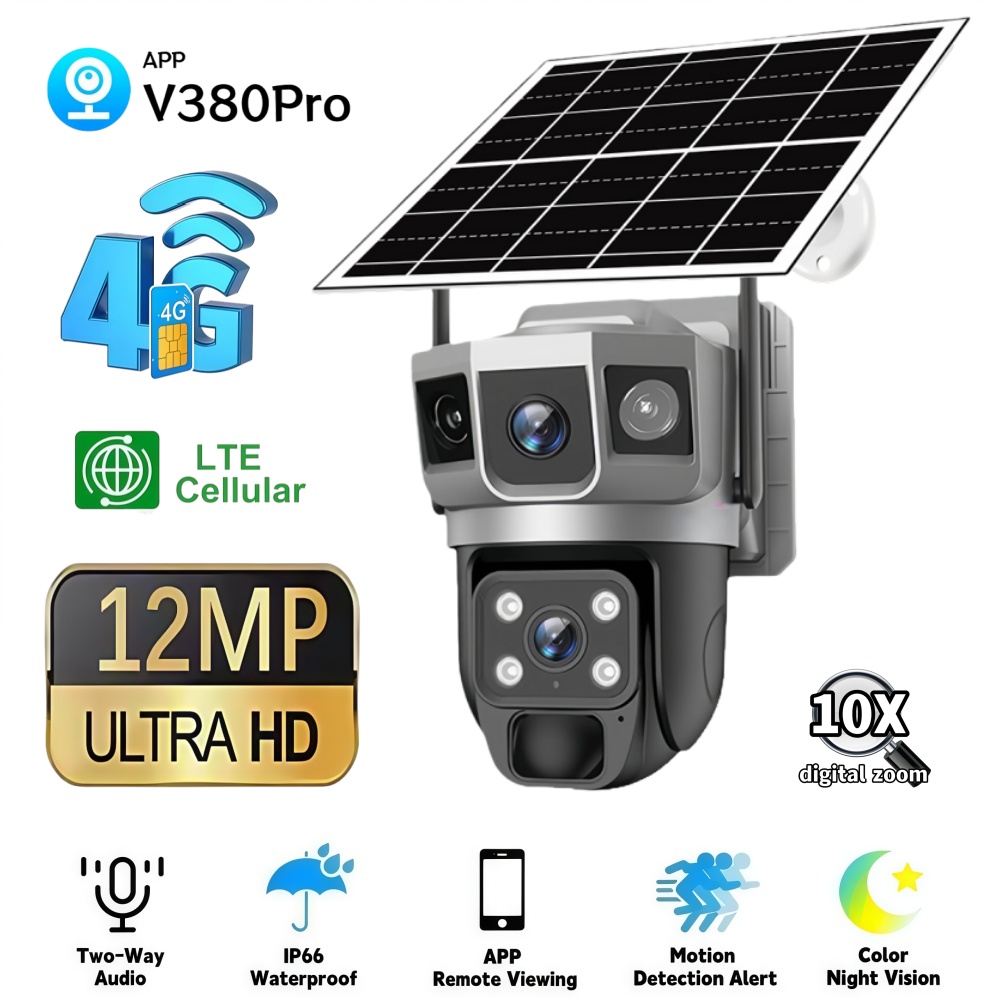4G Camera Outdoor Solar Survei - đánh giá và giá Home Security And Cctv