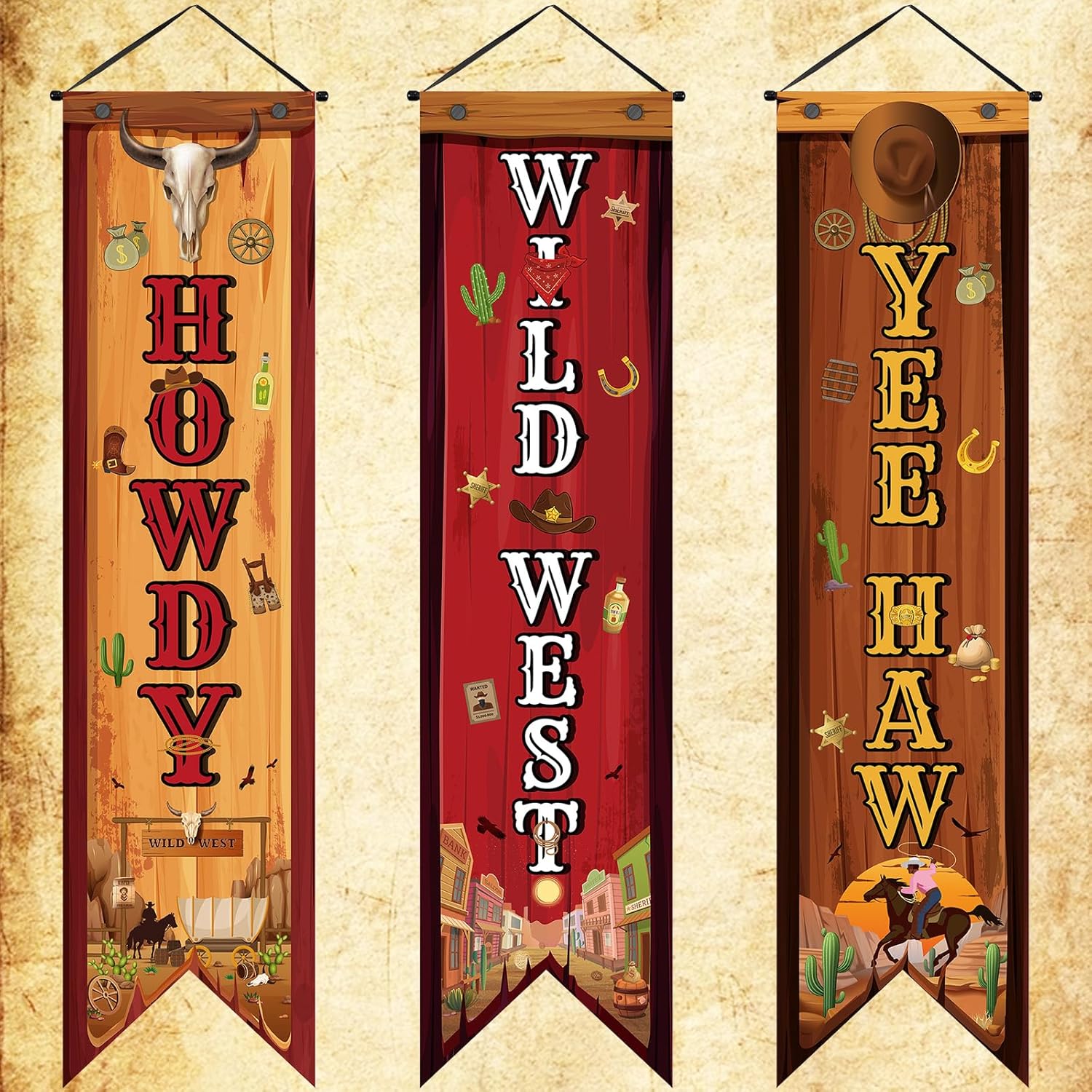 3 Pcs Western Party Decoration - đánh giá và giá Home Security Yard Sign