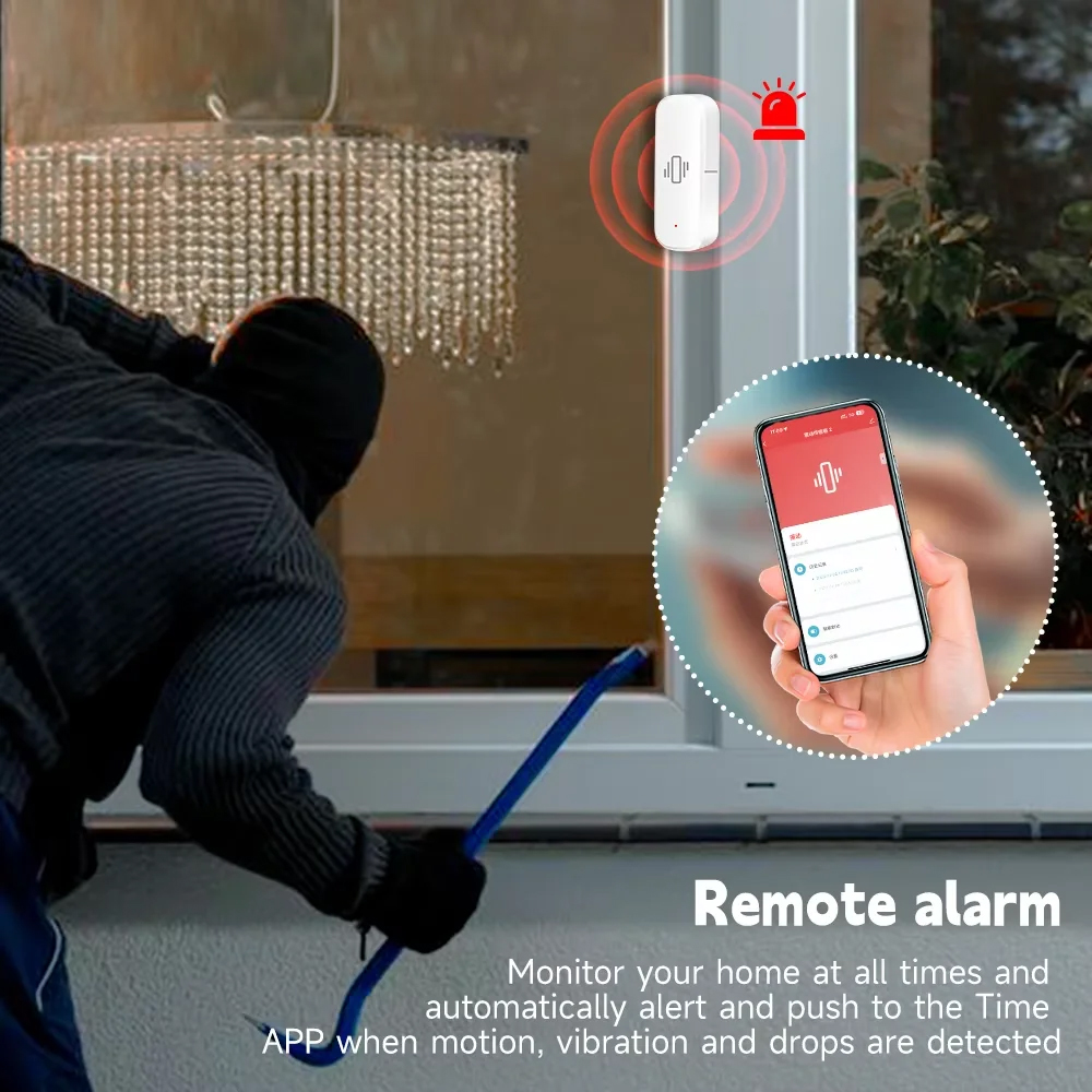 Smart ZigBee Vibration Sensor  - đánh giá và giá Home Security Technology