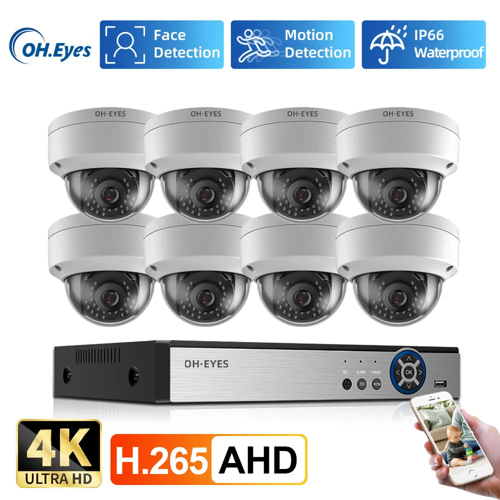 Home Security 8MP H.265+ 4CH 4 - đánh giá và giá Home Security Camera System
