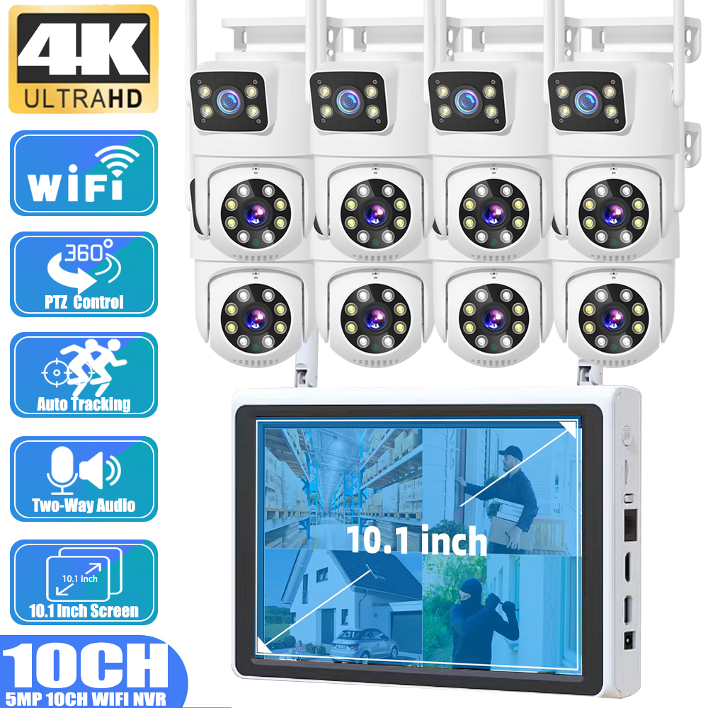 10 Channel CCTV Security 4K Du - đánh giá và giá Home Security Camera System