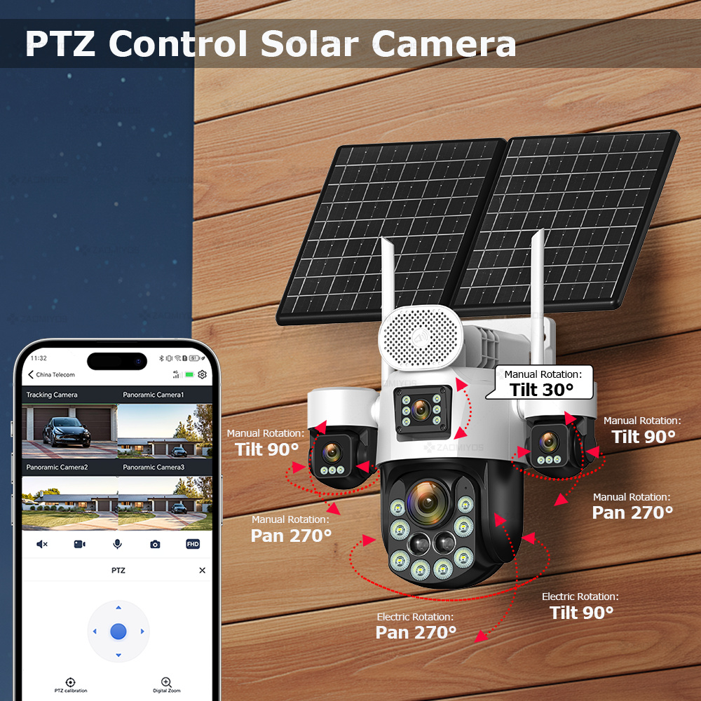 4 Lens Outdoor 360° Surveillan - đánh giá và giá Home Security And Cctv