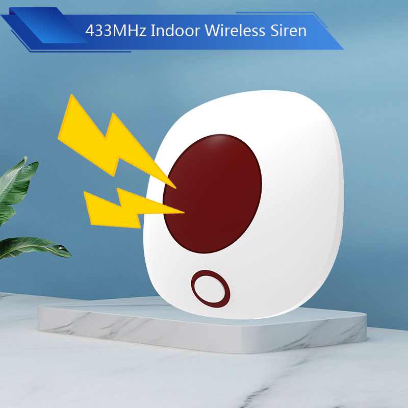 Indoor 433MHz Wireless Siren S - đánh giá và giá Sim Gsm Alarm