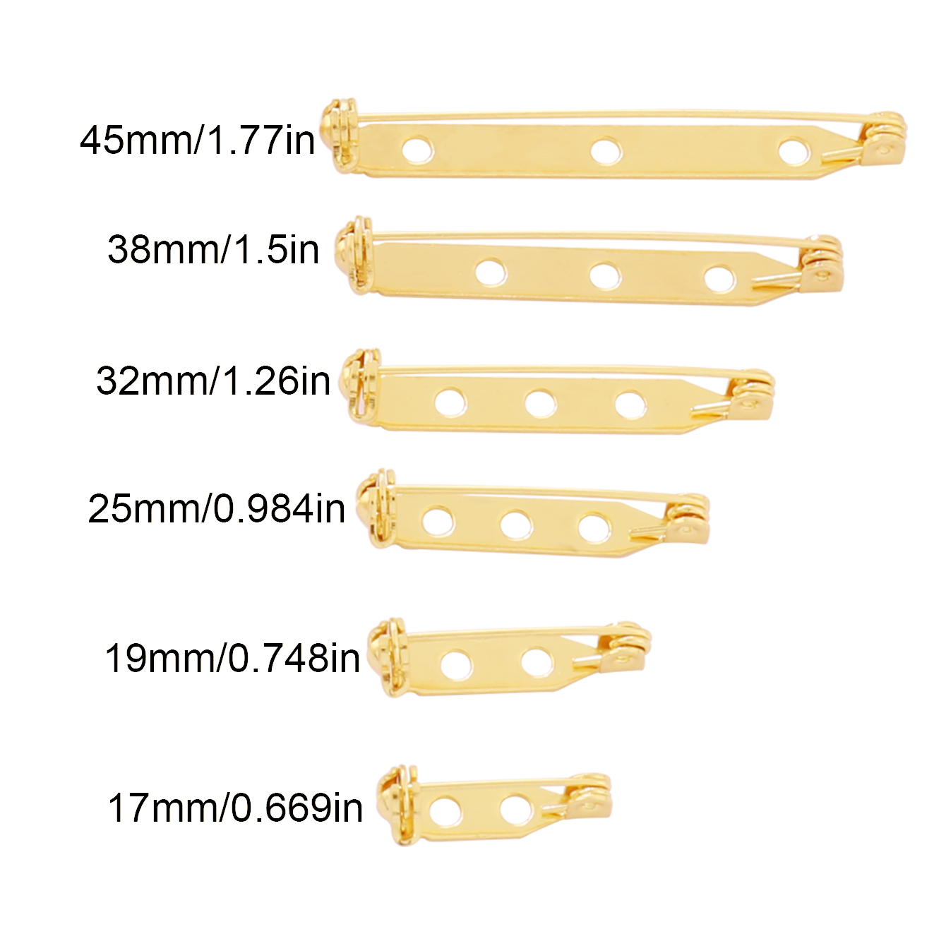 10pcs 17-45mm Brooch Clip Base - đánh giá và giá Home Security Safe