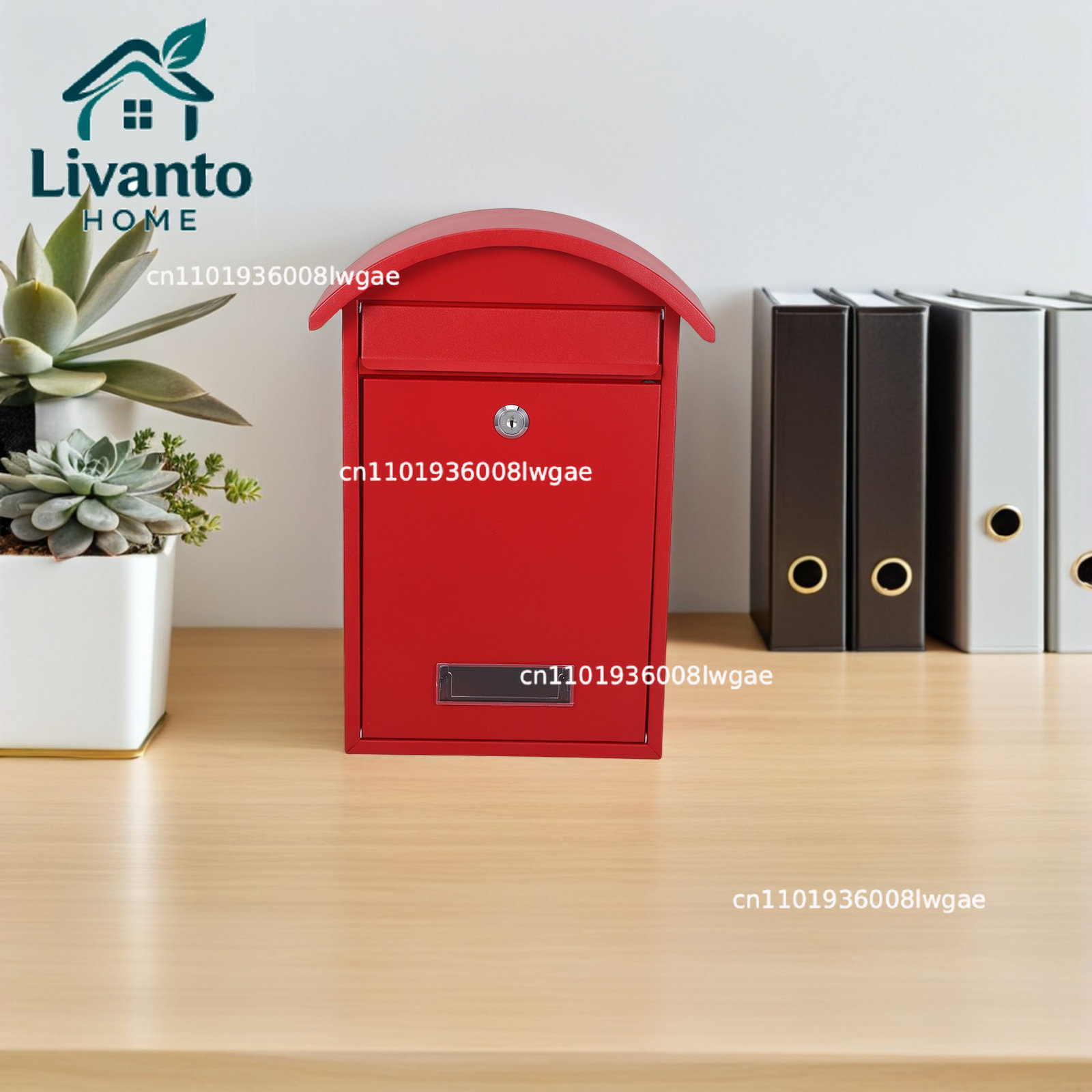 Wall Mailbox Lockable Red 14 X - đánh giá và giá Home Security Letters