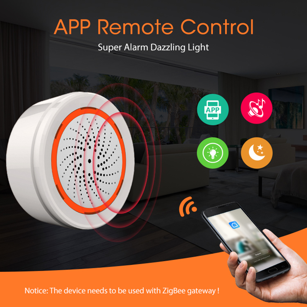 Smart Siren Alarm Tuya Zigbee  - đánh giá và giá Sim Gsm Alarm