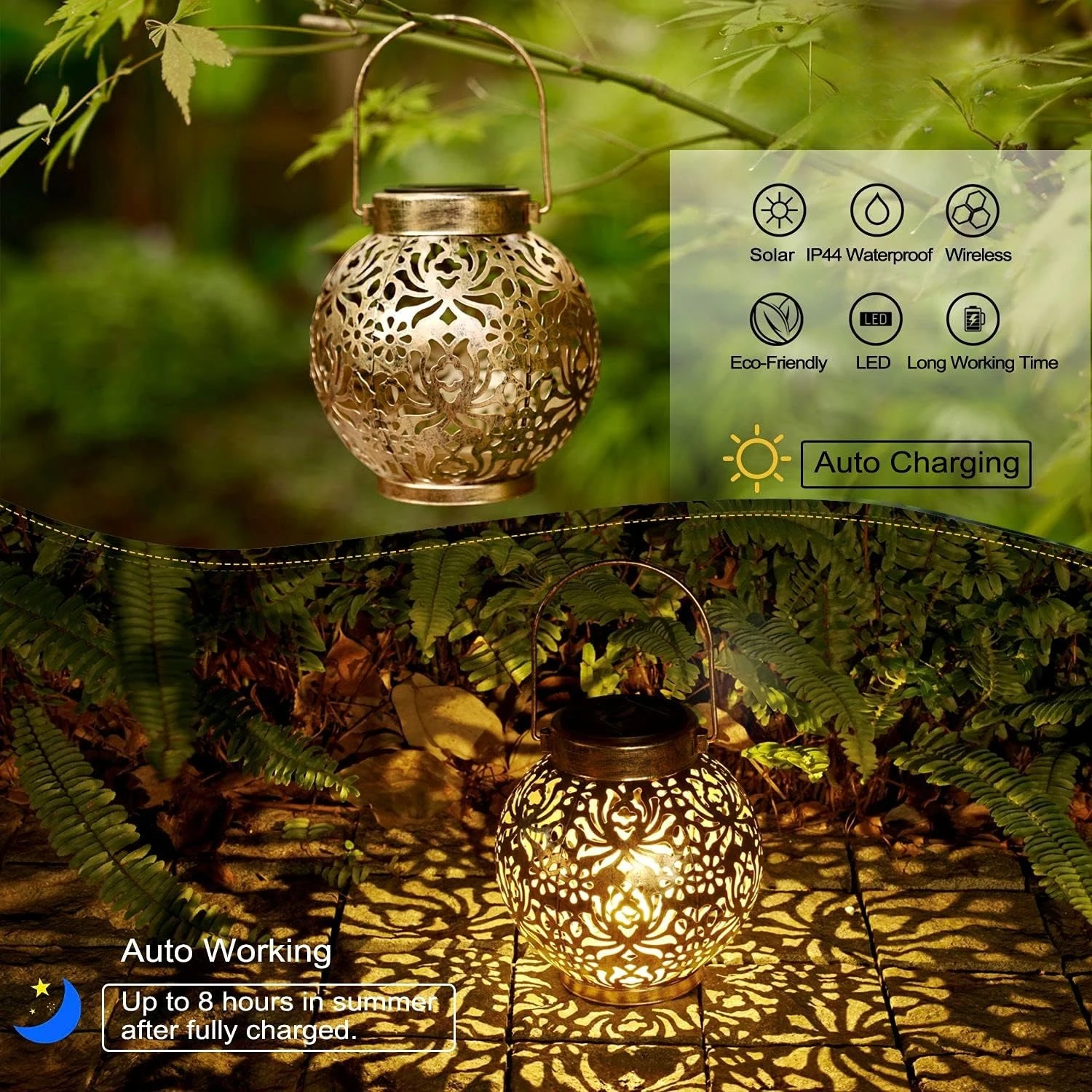 1-6PCS Moroccan Solar Lanterns - đánh giá và giá Home Security Yard Sign