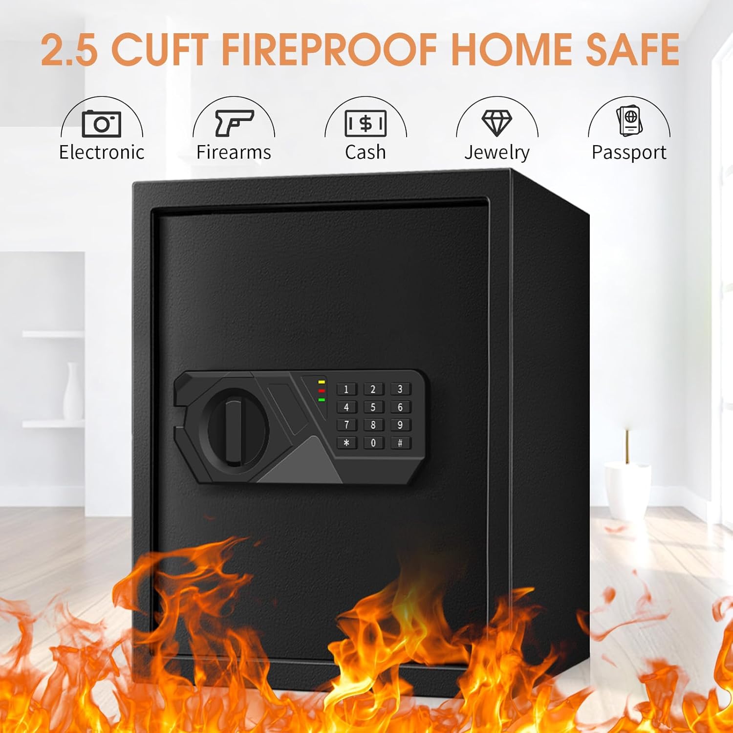3.3 Cubic Feet Large Safes for - đánh giá và giá Home Security Safe