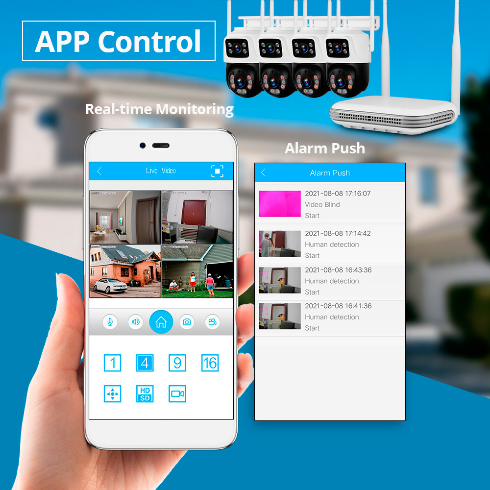 KERUI Waterproof 6MP HD Wirele - đánh giá và giá Home Security Camera System