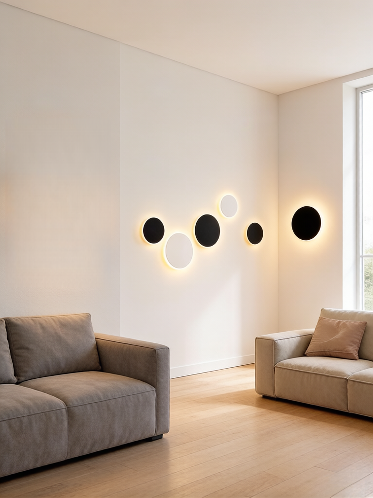 Nordic Minimalist Round LED Wa - đánh giá và giá Home Security Yard Sign