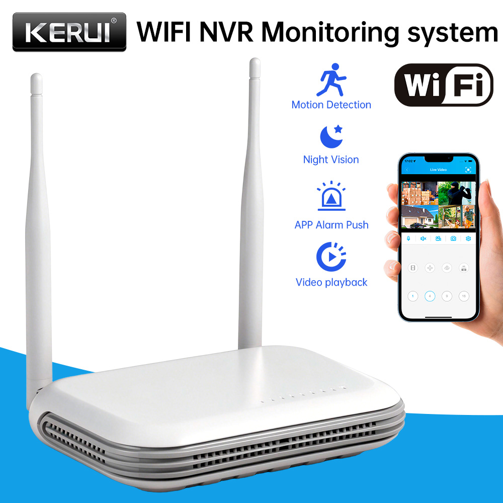 KERUI Mini Network WIFI 8CH NV - đánh giá và giá Home Security Camera System