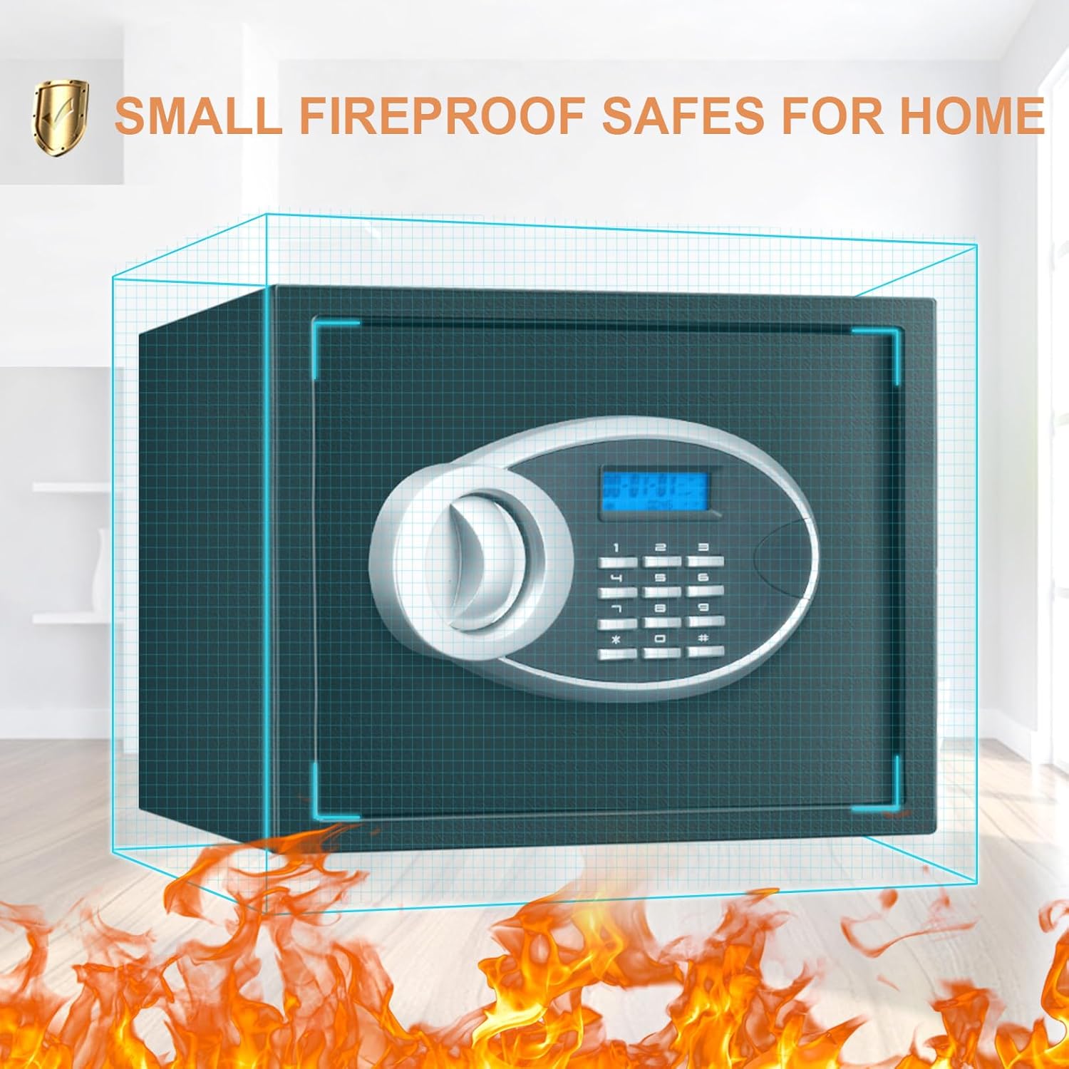 1.2 Cuft Fireproof Waterproof  - đánh giá và giá Home Security Safe