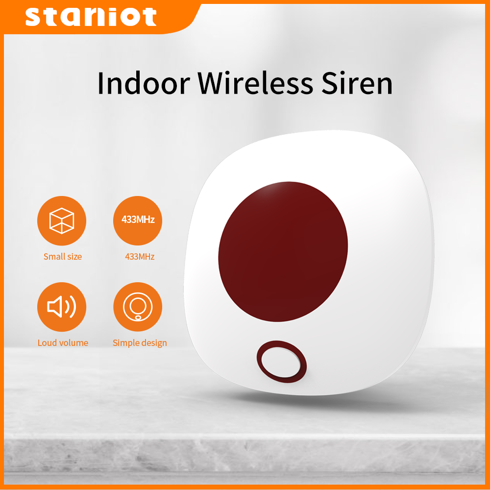 Staniot Indoor Wireless Siren  - đánh giá và giá Sim Gsm Alarm