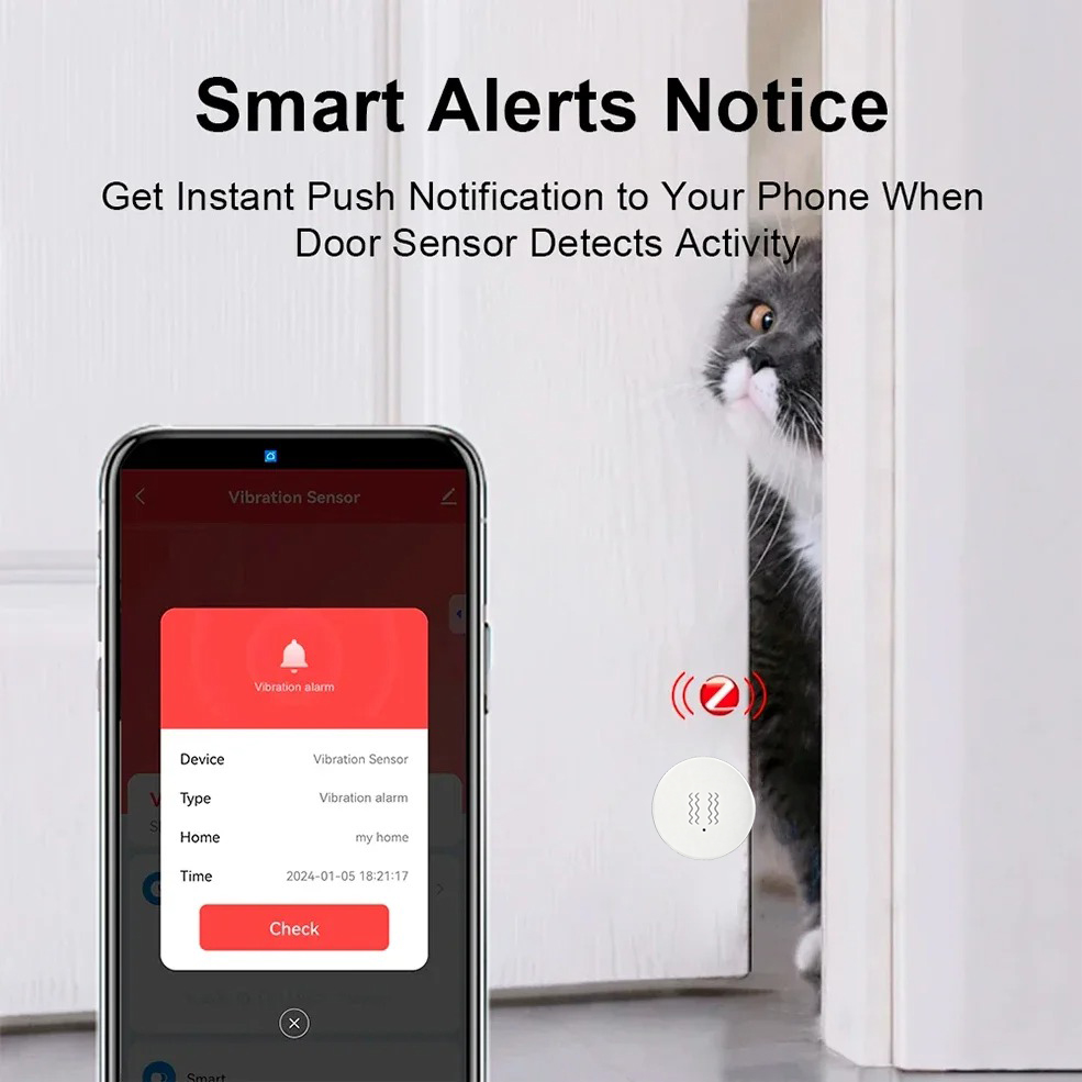 Tuya ZigBee Smart Vibration &  - đánh giá và giá Home Security Technology