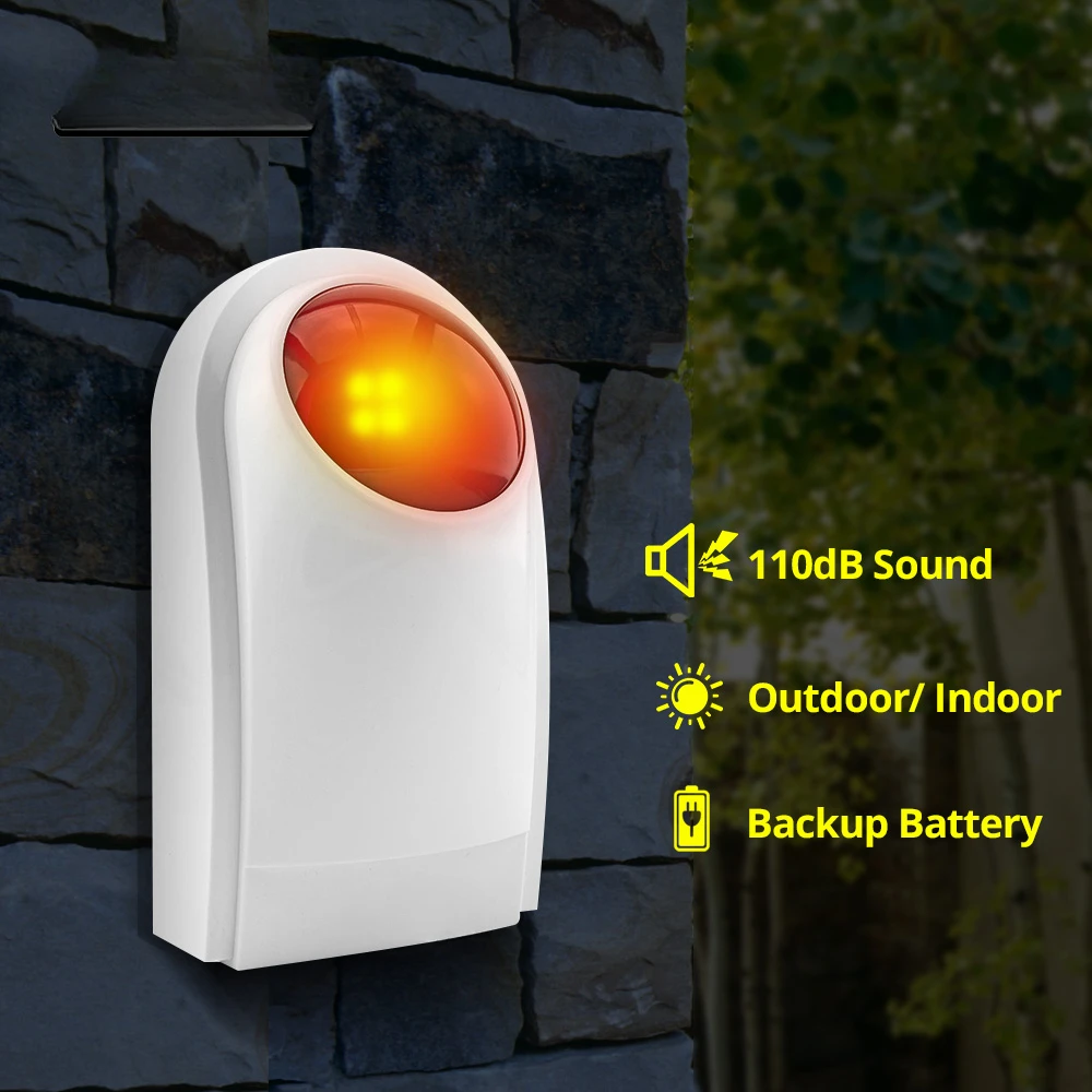 Flash Alarm Wireless Outdoor S - đánh giá và giá Sim Gsm Alarm