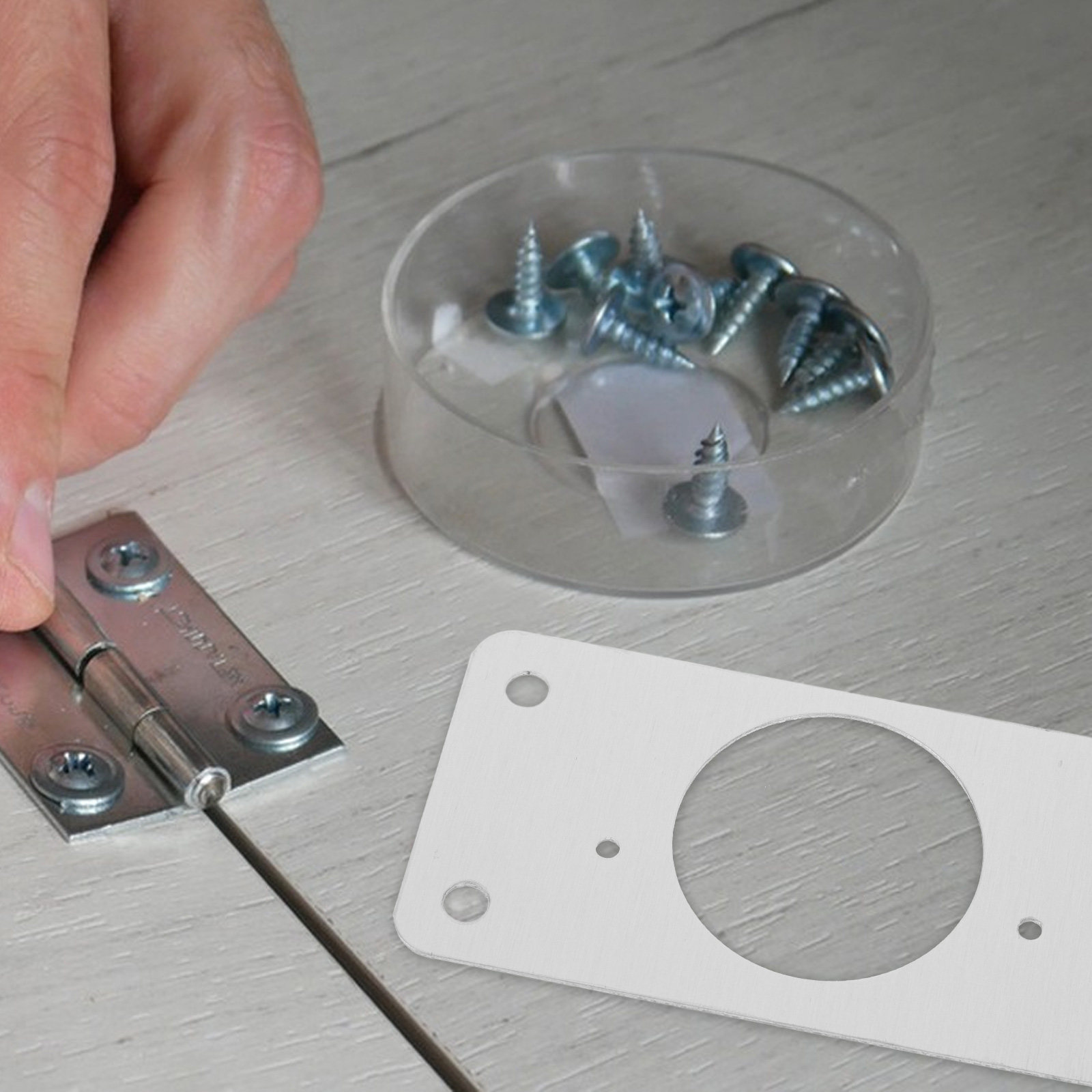 1Set Cabinet Hinge Repair Plat - đánh giá và giá Door Reinforcer Kit