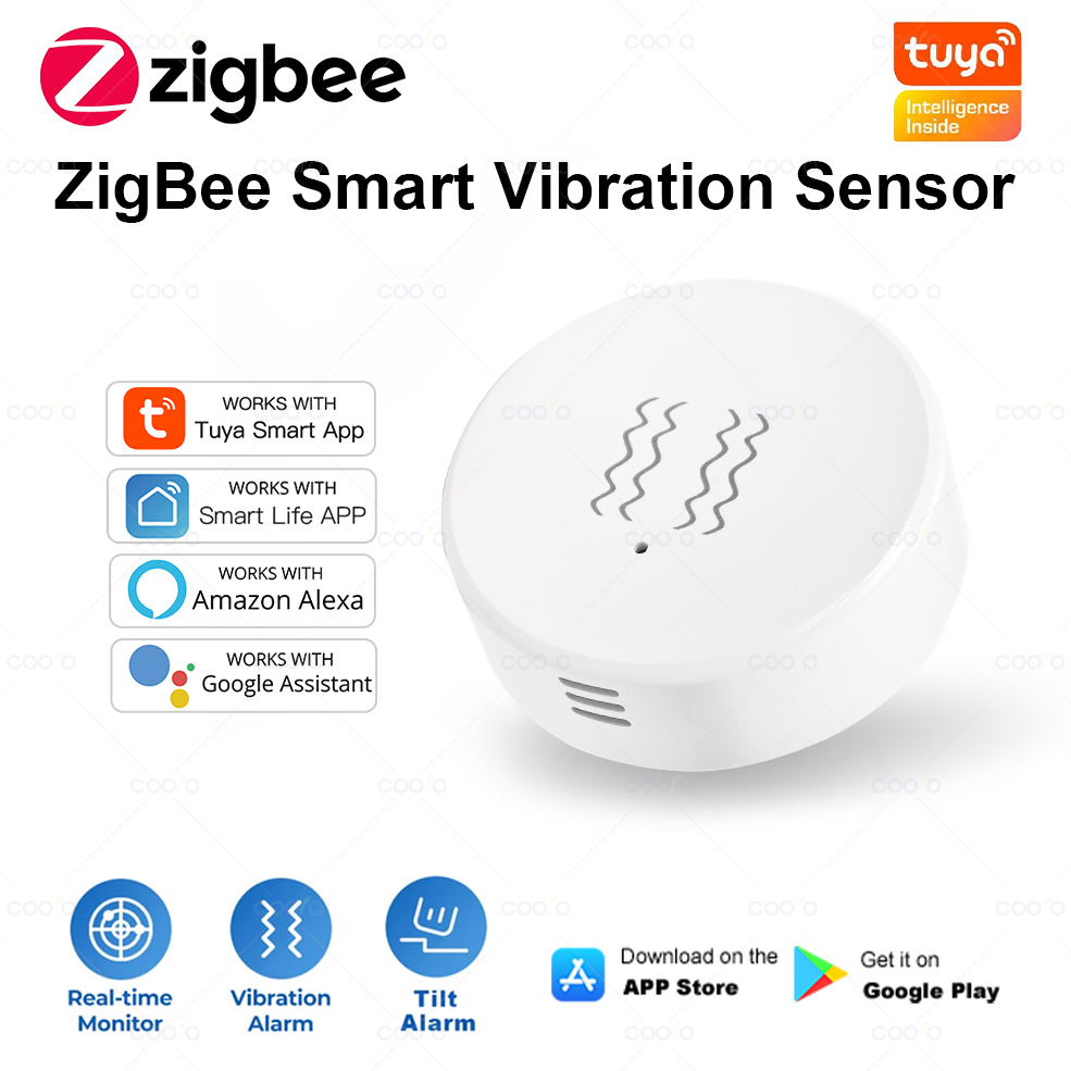 ZigBee Tuya Smart Vibration Se - đánh giá và giá Home Security For Doors