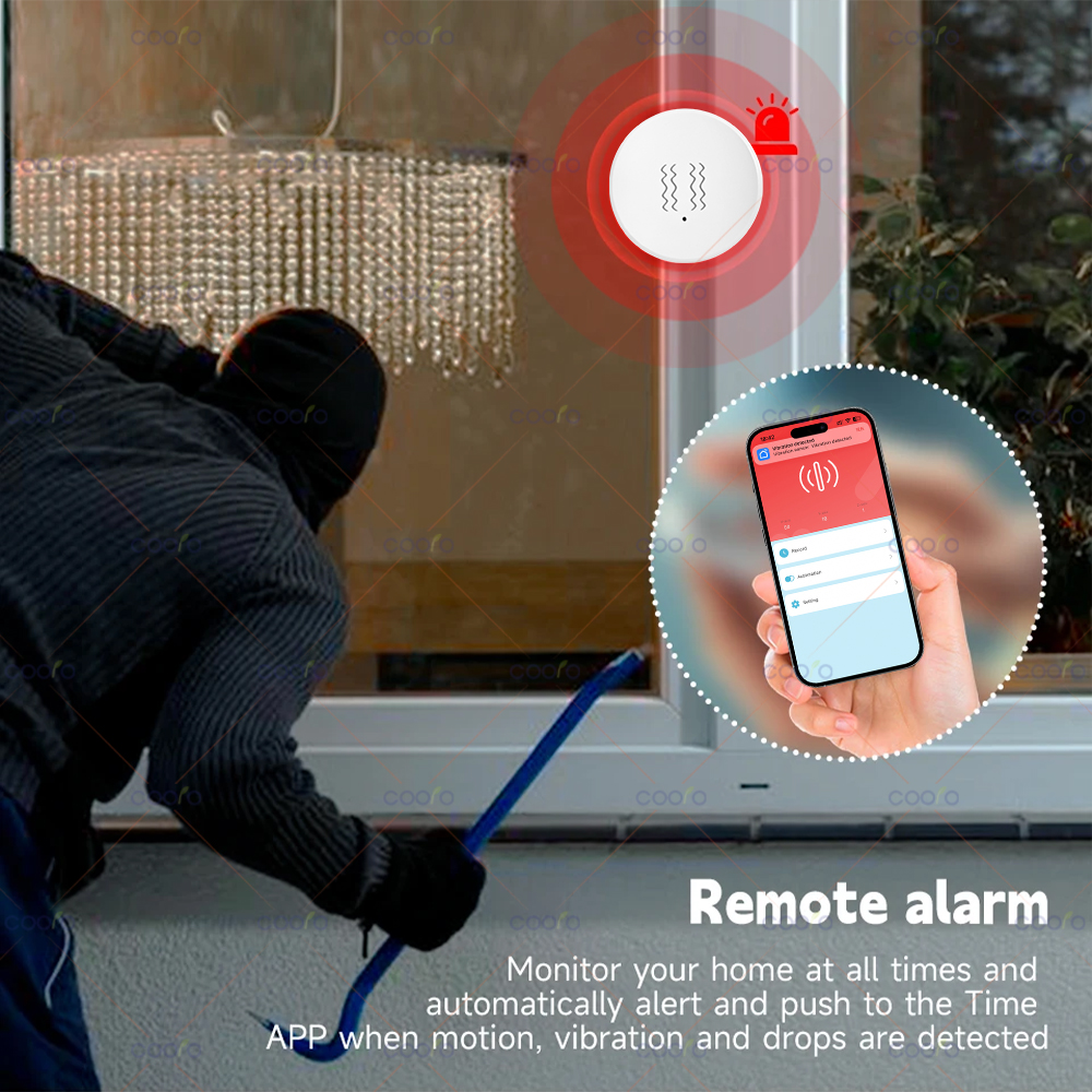 ZigBee Tuya Smart Vibration Se - đánh giá và giá Home Security For Doors