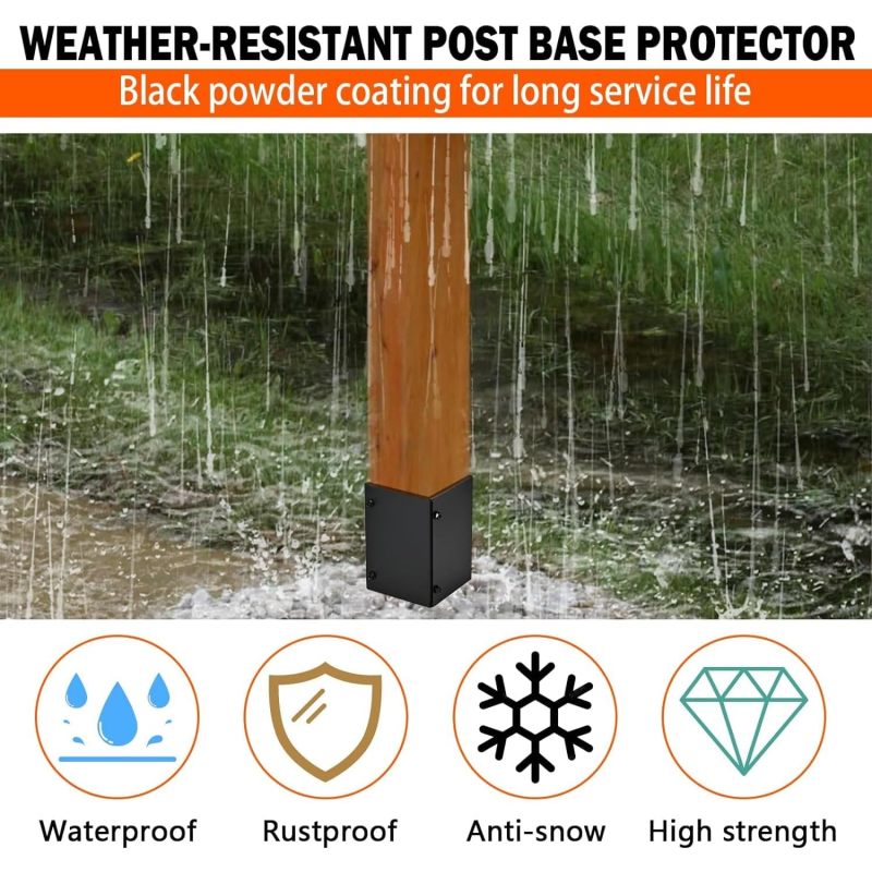 1PC Adjustable Post Base Prote - đánh giá và giá Home Security Yard Sign