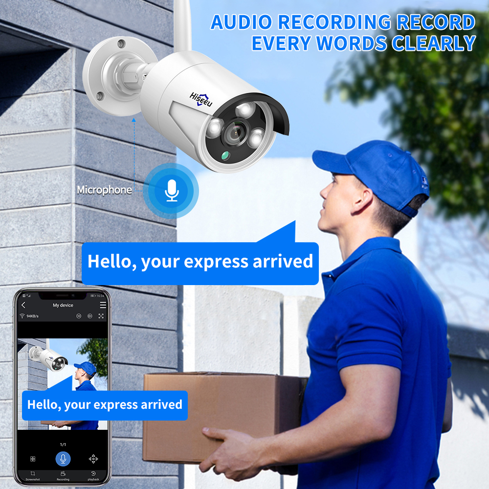 Hiseeu 3/5/8MP WiFi CCTV Camer - đánh giá và giá Home Security Camera System