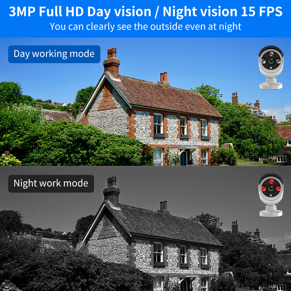 Hiseeu 3/5/8MP WiFi CCTV Camer - đánh giá và giá Home Security Camera System