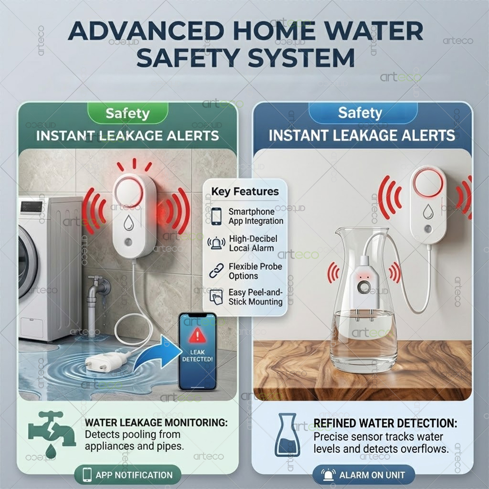 Zigbee Water Leak Detector Sma - đánh giá và giá Home Security Technology