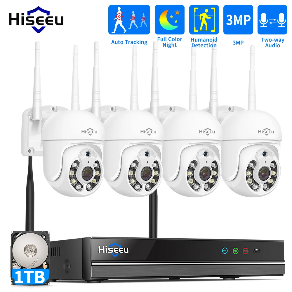 Hiseeu 5MP WiFi CCTV Camera Se - đánh giá và giá Home Security Camera System