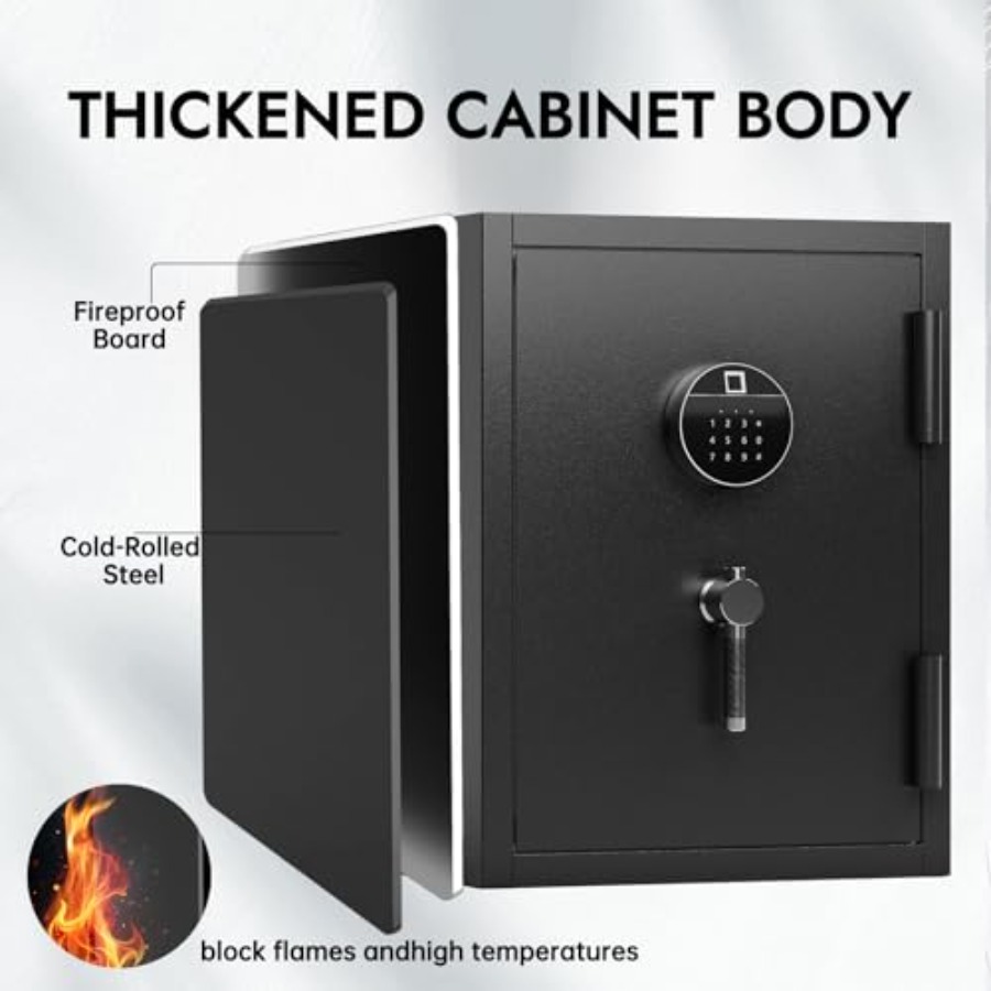 Biometric Fireproof Safe Box f - đánh giá và giá Home Security Safe